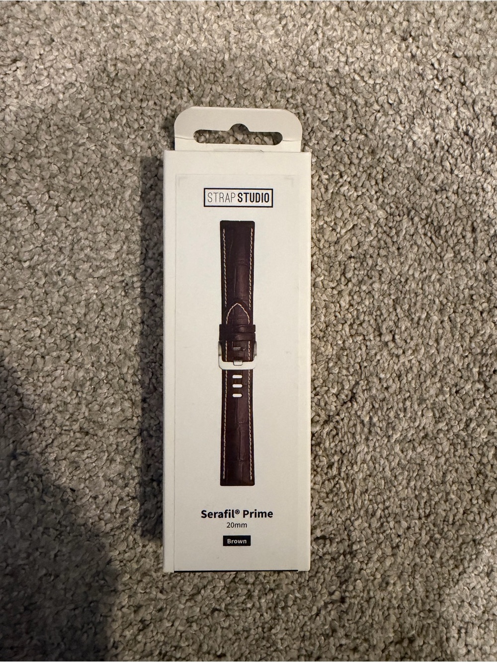Strap Studio Serafil Prime 20mm Brown Leather Watch Band